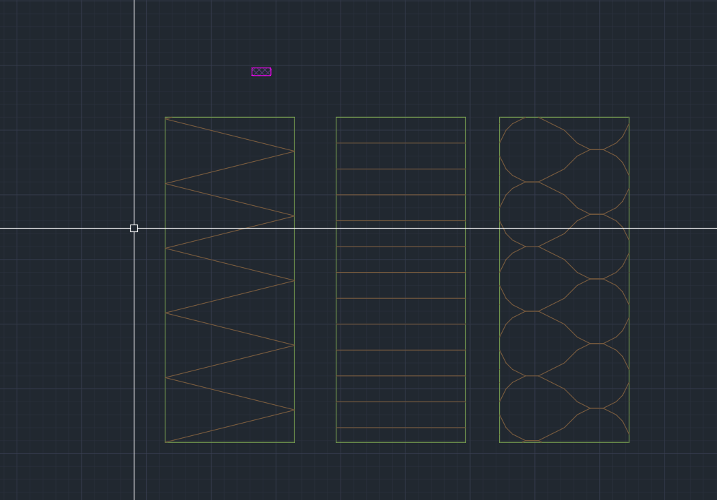 Drei PeritusBox-Dämmungsarten in einer CAD-Zeichnung